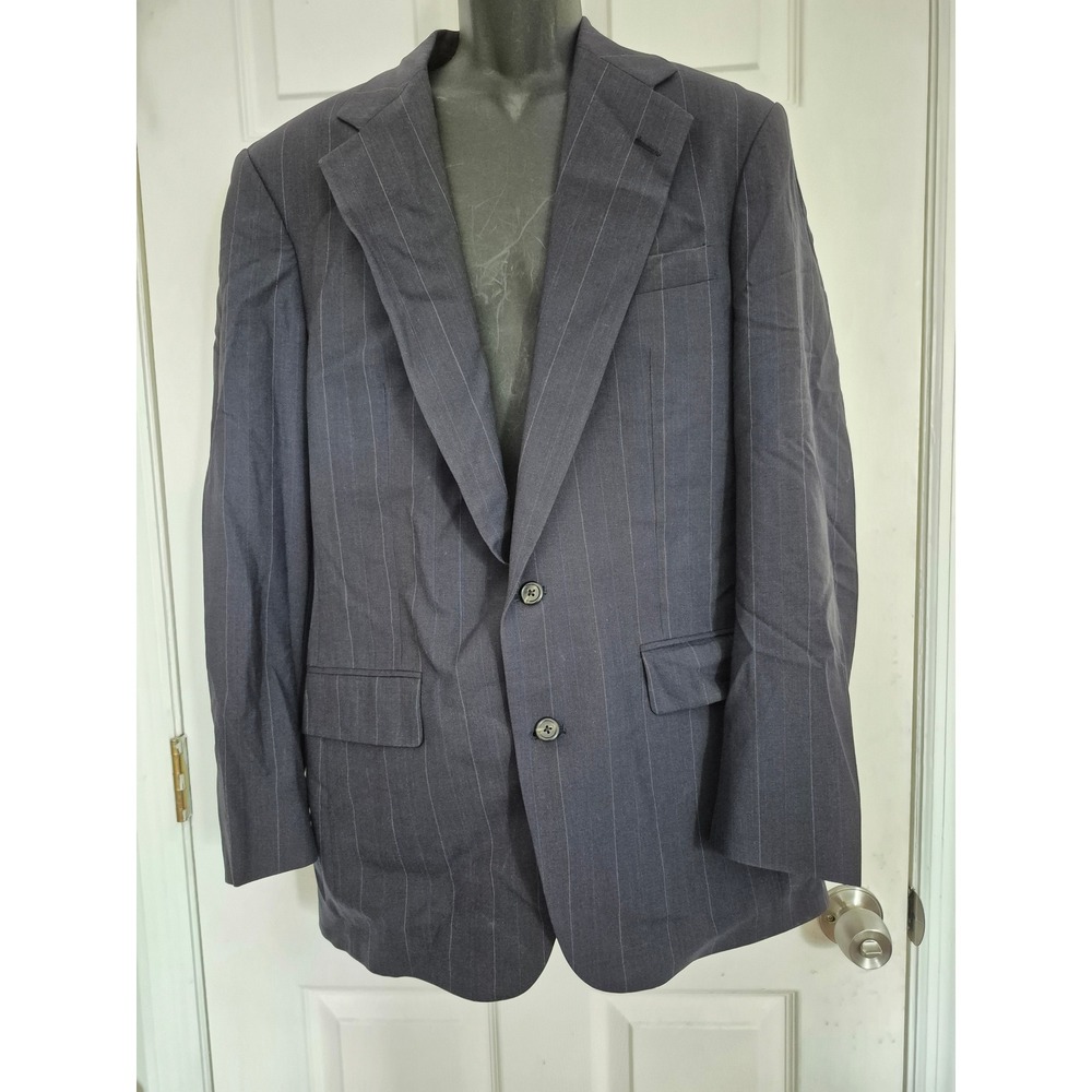 Polo University Club by Ralph Lauren Men's Pinstripe Wool Blazer Jacket USA Made